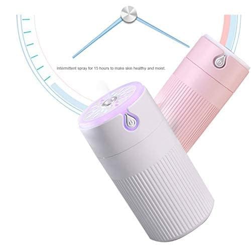 GOPINATH ECOM Cool Leaf Humidifier, 420ml USB Personal Desktop Humidifier & Essential Oil Diffuser with 7-Color Light, 2 Mist Modes, Auto-Off, for Bedroom, Office, Car Travel 4
