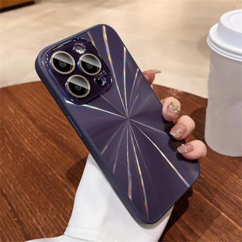 Coque protection iPhone 13 Pro antichoc violette motif laser anti-rayures