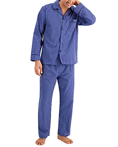 Image of Hanes Men's Woven Plain-Weave Pajama Set