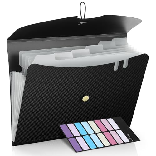 Sooez 7 Pocket Expanding File Folder, Premium Accordion File Orga...