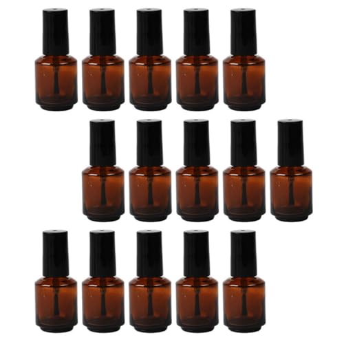 Evita derrames con estas botellas de esmalte de uñas de vidrio con pincel