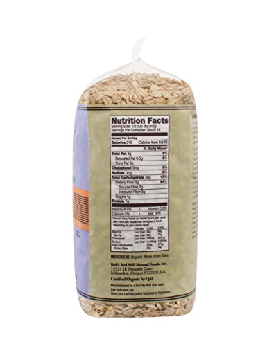 Bob's Red Mill Gluten Free Organic Extra Thick Rolled Oats, 32 Oz (4 Pack) #TOP3