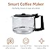 Amazon Basics 5 Cup Drip Coffee Maker with Glass Coffee Pot (0.8 Qt), Auto Shut-off, Auto Pause, Removable Filter Basket, Matte Black