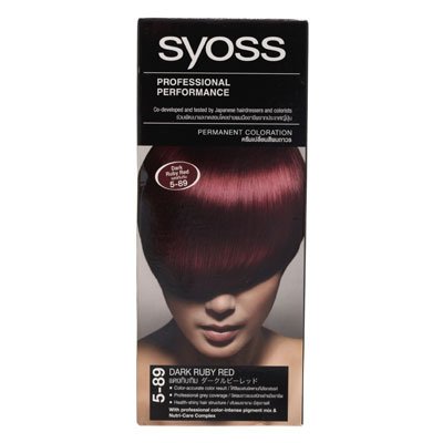 Syoss Hair Color Dark Ruby Red No.5.89 115ml. by Noomnote