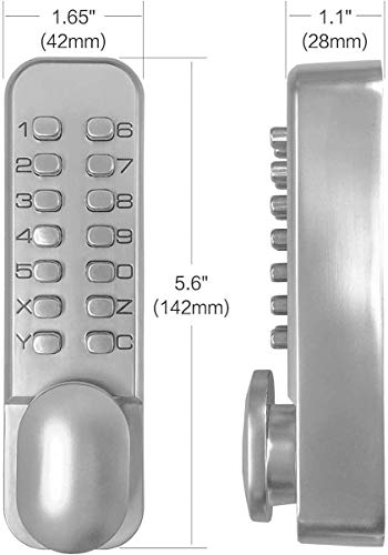 Spotact 0755 Mechanical Keyless Door Lock 6 Code Entry Lock thumb #7