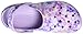 Crocs Women's Classic Graphic Platform Clogs, Platform Shoes, Lavender/Multi, 11 Women