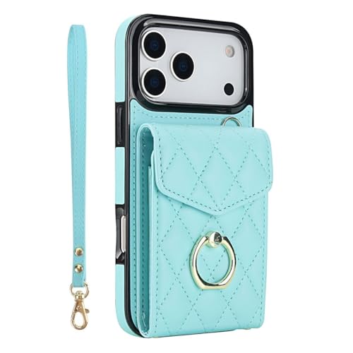Coque iPhone 17 bleue antichoc : finis les oublis de portefeuille