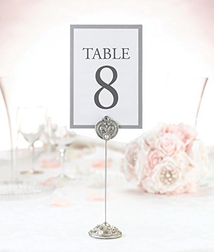 Lillian Rose Silver Wedding Reception Table Number Holders (CP935) image 4