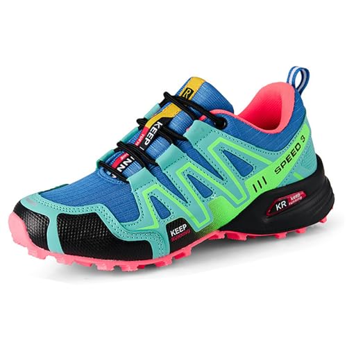 ofohquf Women's Hiking Shoes Waterproof Hiking Sneakers Trekking Shoes Trail Walking Running Camping...