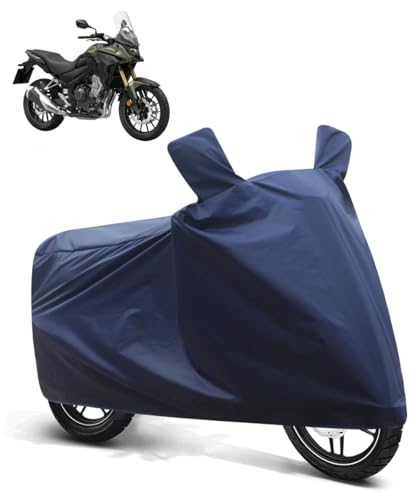 Image of FABTEC Two Wheeler Bike Cover Compatible for Honda CB 500X (Pack of 1) (Blue)