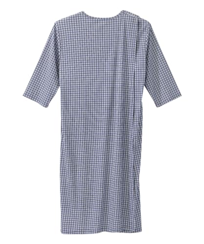 Silvert's Adaptive Clothing & Footwear Men's Open Back Henley Nightgown4