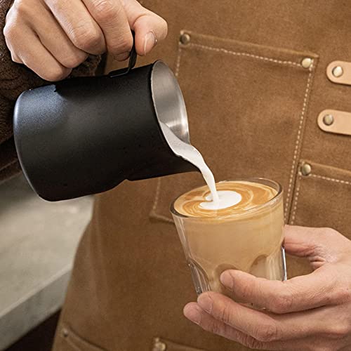 Generic Jarro para café expresso, jarro para espumar com café, jarro portátil para espumar em aço in