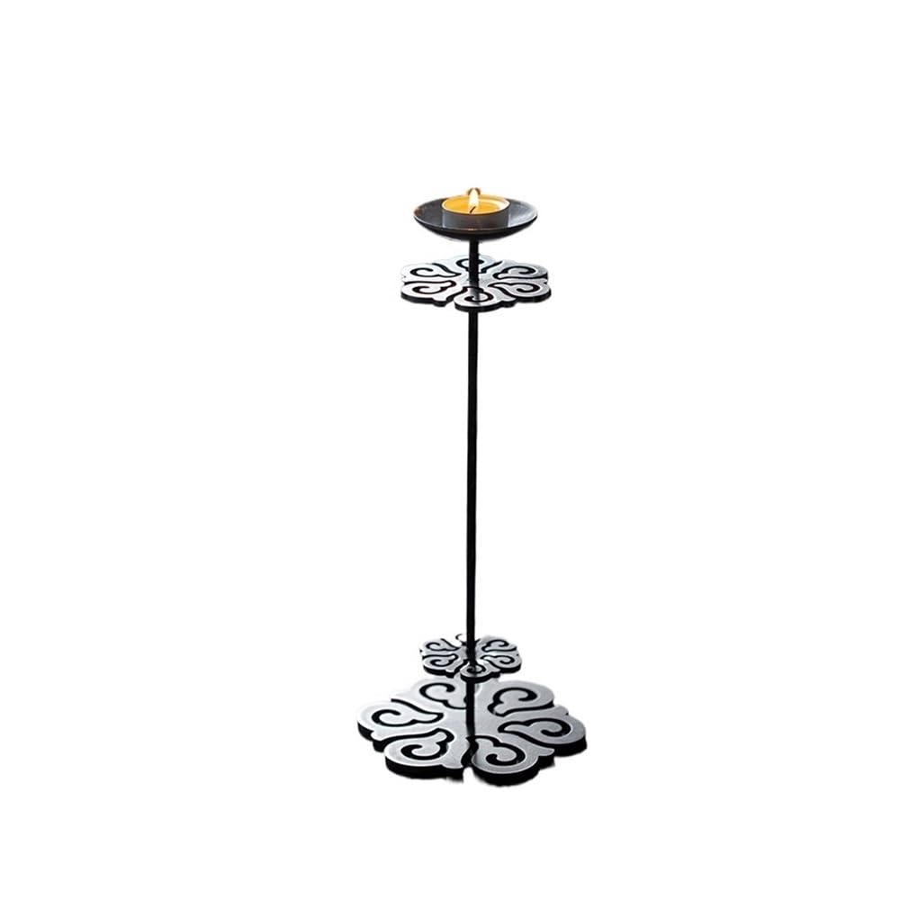 Bougeoir décoratif vintage en fer pour illuminer vos dîners de mariage et fêtes