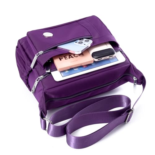 Crossbody Bags For Women Shoulder Bag Handbag Multiple Pockets Bag Nylon Messenger Purses3