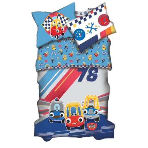 Little Tikes 4 Piece Toddler Bed Set – Kids Super Soft & Cozy Reversible Microfiber Comforter and Sheet Set (Officially Licensed Product) by Franco