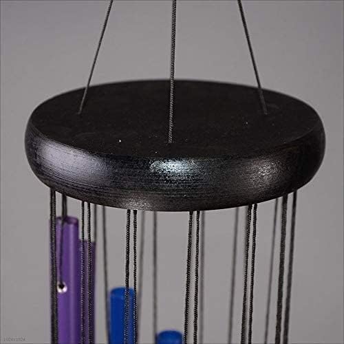 Windchimes、クリエイティブでカラフルな回転風鈴 吊り下げオーナメント 屋内と屋外の金属製風鈴 ホームデコレーション メモリ