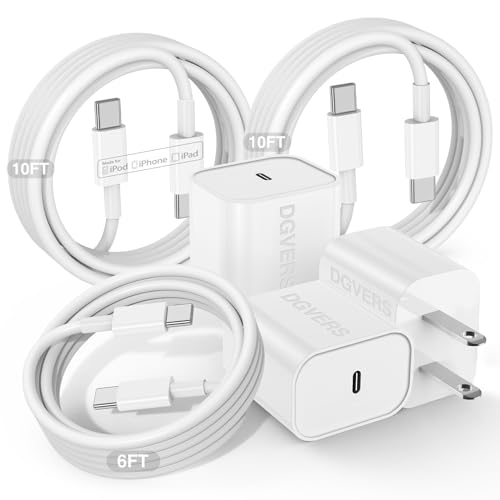 Fast Charger for iPhone 16 15 Charger Fast Charging 3Pack, 3+6+10...