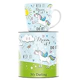 Mikrowellengeeignet RITZENHOFF My Darling Kaffeebecher von Kathrin Stockebrand, aus Porzellan, 300 ml, mit trendigen Motiven