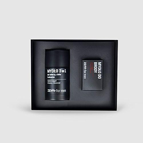 The Bearded Man’s Holiday Kit: 3 in 1 soap for face, Body and Hair 85 ml and Beard soap 85 ml