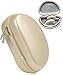 Gold Headphones Case for Beats Solo3 Wireless On-Ear Headphones,and Also for Solo2 Wireless On-Ear Headphones, Best Matching in Shape and Color, Detachable Wrist Strap (Gold)