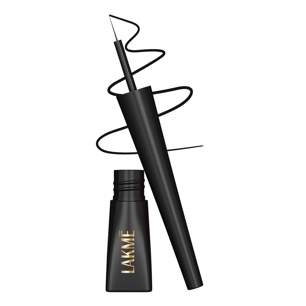Lakme Forever Matte Liquid Eyeliner, Black | Smudge-proof | Water-proof | Long-lasting up to 14 hours | Intense Color in one stroke | Lightweight on eyes | Matte Finish | 4.2ml-image-23