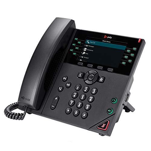 Poly - Vvx 450 Business Ip Phone (Polycom) - 12-Line, Color Ip Desk Phone With Handset - Poe - 4.3' Color Lcd Display #TOP1
