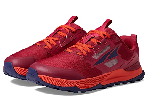 ALTRA Women's Lone Peak 7 Trail Running Shoe, Dark Red, 9