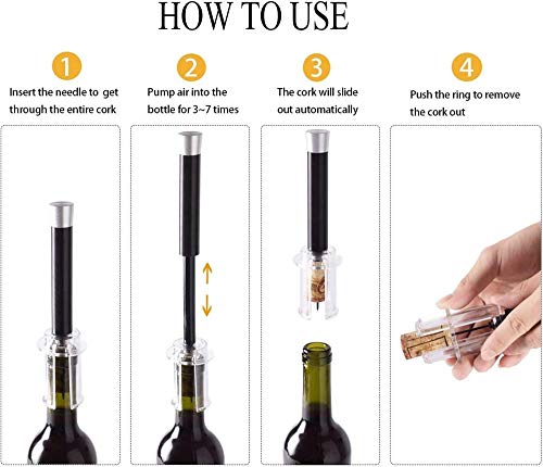 Ouvre-bouteille de pression Easy Corkscrew cadeau idéal vin - 7
