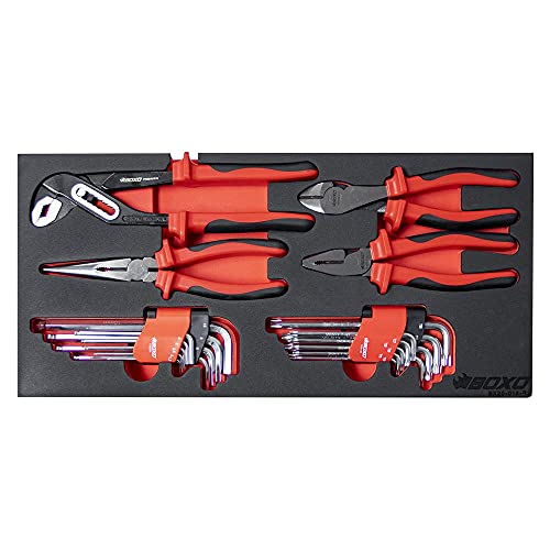Set de herramientas métricas BOXO 133 piezas con caja metálica miniatura 6