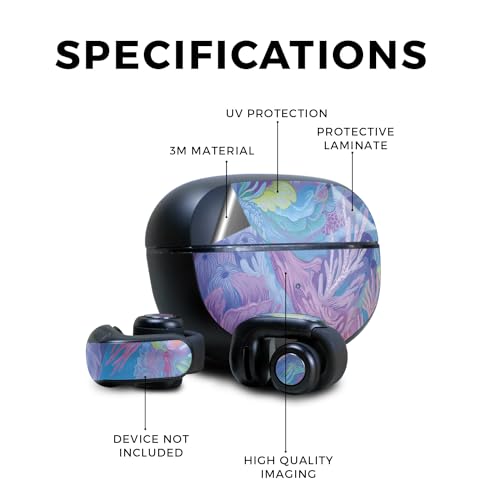 Image of Skin Compatible with Bose Ultra Open Earbuds - Dreamy Reef - Premium 3M Vinyl Protective Wrap Decal Cover - Easy to Apply | Crafted in The USA by MightySkins