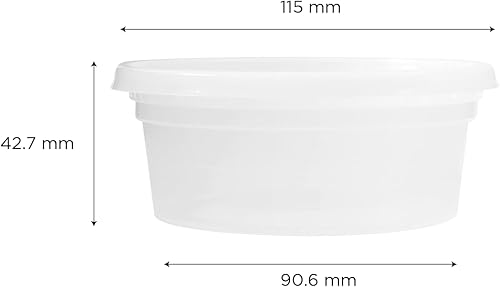 Miniatura 3 de Karat 8 onzas - 240 unidades Recipientes redondos transparentes de PP moldeado por inyección para delicatessen con tapas (FP-IMDC8-PP)