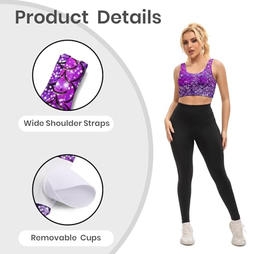 Image of Yoga top Women's Cheerleading Uniform Gym Outfit Running Crop Tops Yoga Shirts Casual Tank Top