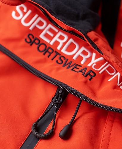 Superdry Windcheater Veste pour homme, Orange vif, L