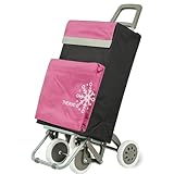 Carro de Compra Plegable Ligero, Bolsa Térmica, 100x41x33cm, 40 litros, 4...