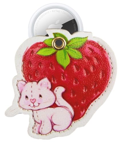 Image of Sonix Keychain Case Compatible with Apple AirTag | Protective Cover Keychain for AirTag | Strawberry Shortcake Vintage