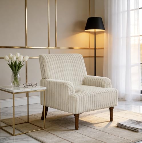 Sillón Plegable Tela Peluche Beige miniatura 3