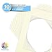 Mat Board Center, Pack of 10, 11x14 for 8x10 Ivory Color Mats - Bevel Cut, Acid Free, 4-ply Thickness, White Core - for Pictures, Photos, Framing