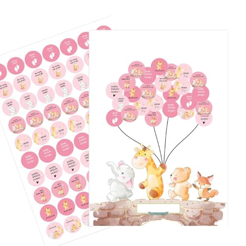 leersao Livro de visitas para batizados, chá de bebé, livro de visitas, decoração de festa de bebé, presente para meninas, livro de batismo para meninos, decoração de mesa, batizado, menino, balão