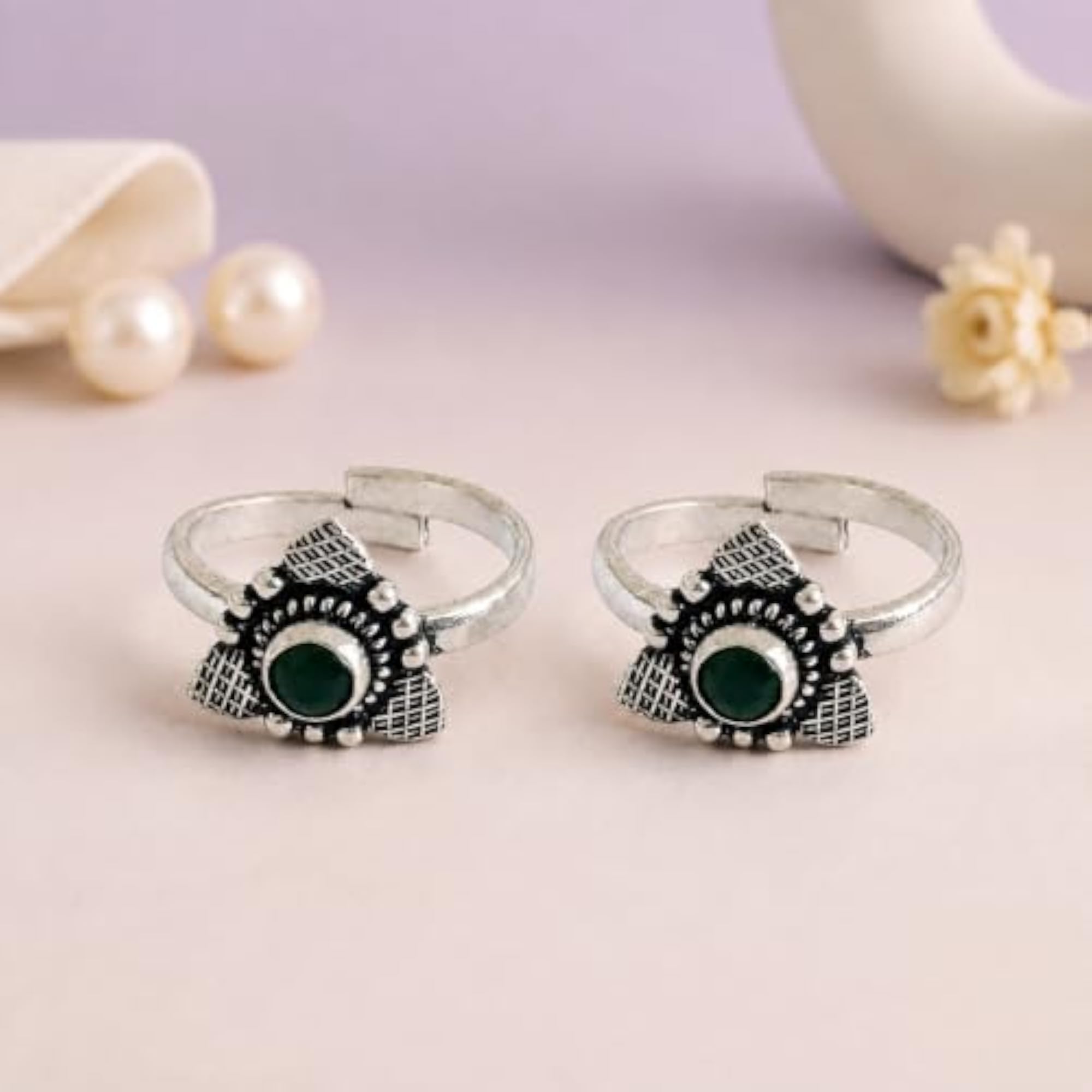 925 Silver Mira Toe Ring with Certificate of Authenticity