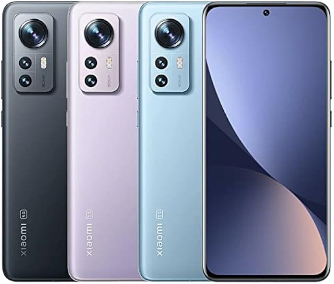 Xiaomi 12 5G + 4G LTE 256GB + 8GB Snapdragon® 8 Gen 1 Global Unlocked 50MP Pro Grade Camera (Not for Verizon Boost At&T Cricket Straight) + (w/Fast Car Charger Bundle) (Gray)