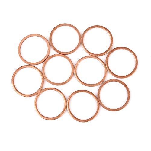 Rondelles d'étanchéité plates en cuivre 20x24x1,5 mm joint vidange bouchon carter voiture