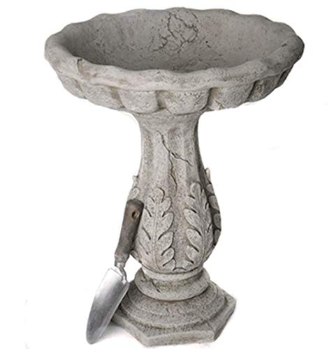 Classic Design Leaf Garden Bird Bath Stone Cast