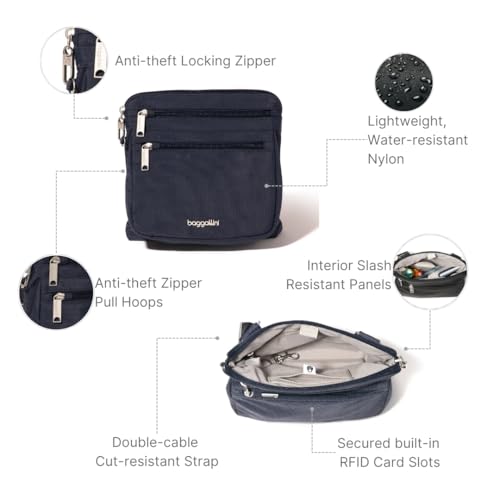 Image of Baggallini Securtex Anti-Theft Crossbody