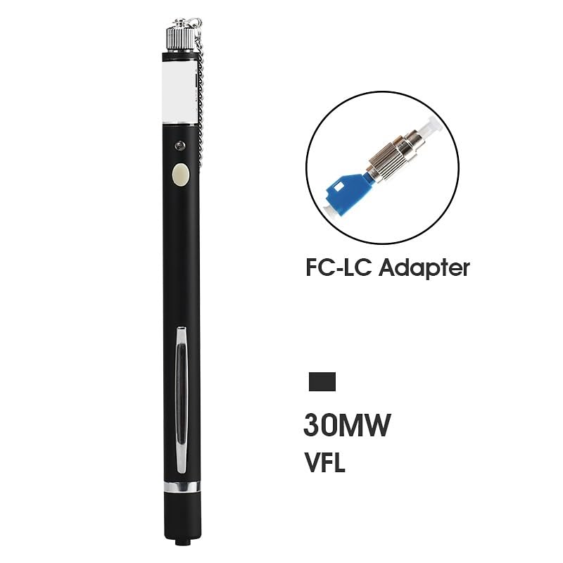 Medidor de probador de Cable de localizador Visual de fallas de fibra óptica con bolígrafo de luz roja de 30mw con conector Universal