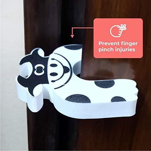 Image of BabySafeHouse 13ft White Edge Guard & 8 Corner Protector + Door Stopper | Extra Long 13ft White Edge Guard, 8 Pre-Taped Corner Guards, Monkey Shape Door Stopper for Baby Proofing & Child Safety