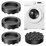 4 Stück Schwingungsdämpfer Waschmaschine mit Saugnapf Rund Universal Anti Vibration Waschmaschine Antirutschmatte Waschmaschinen Unterlage, für Waschmaschinen, Trockner, Geschirrspüler, und Möbel