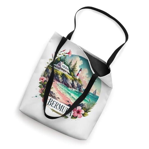 Bolsa tote Bermuda pink sandy beach miniatura 2