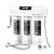 Frizzlife SK99-NEW Direct Connect Under Sink Water Filter System, with M3005 Replacement Filter Set (4 Pack)
