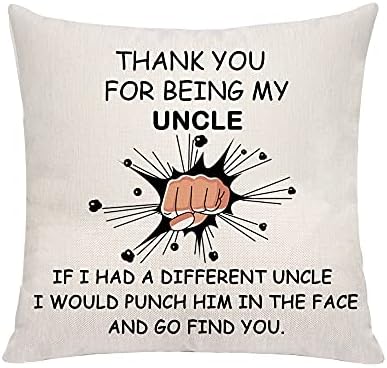 VAVSU Nephew Gift From Aunt Uncle,Thank You For Being My Nephew Hug Cushion Cover Throw Pillow Cover Pillow Cases to Nephew for Christmas Birthday Graduation Small Keepsakes (Nephew)