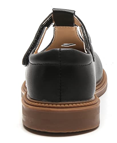 Dadawen Girls Dress Shoes Mary Jane Flats Back To School Party Wedding Shoes(Toddler/Little Kid/Big Kid) Black Us Size 4 M Big Kid #TOP4